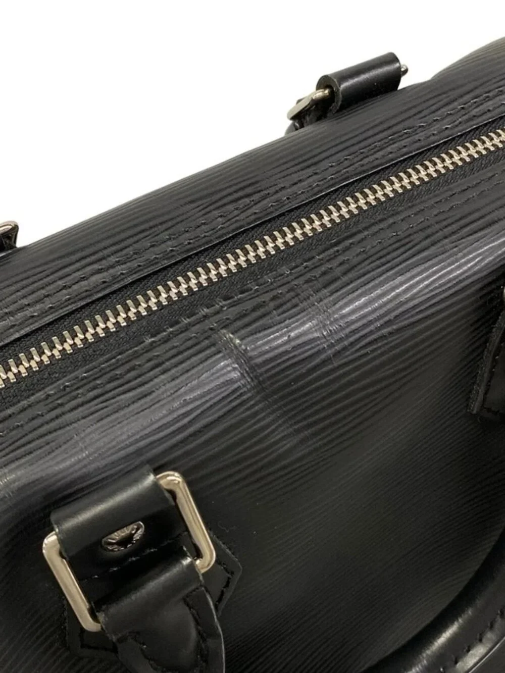 LOUIS VUITTON Speedy 30 M59222 Noir Silver Hardware Epi SP1039 Handbag